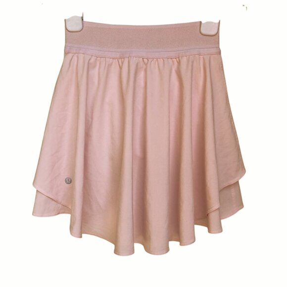 LULULEMON | Court Rival High-Rise Long Pink Skirt Skort Strawberry Milkshake 0 - Picture 3 of 10